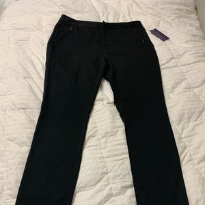 NYDJ stretch knit black trousers size 12 NWT